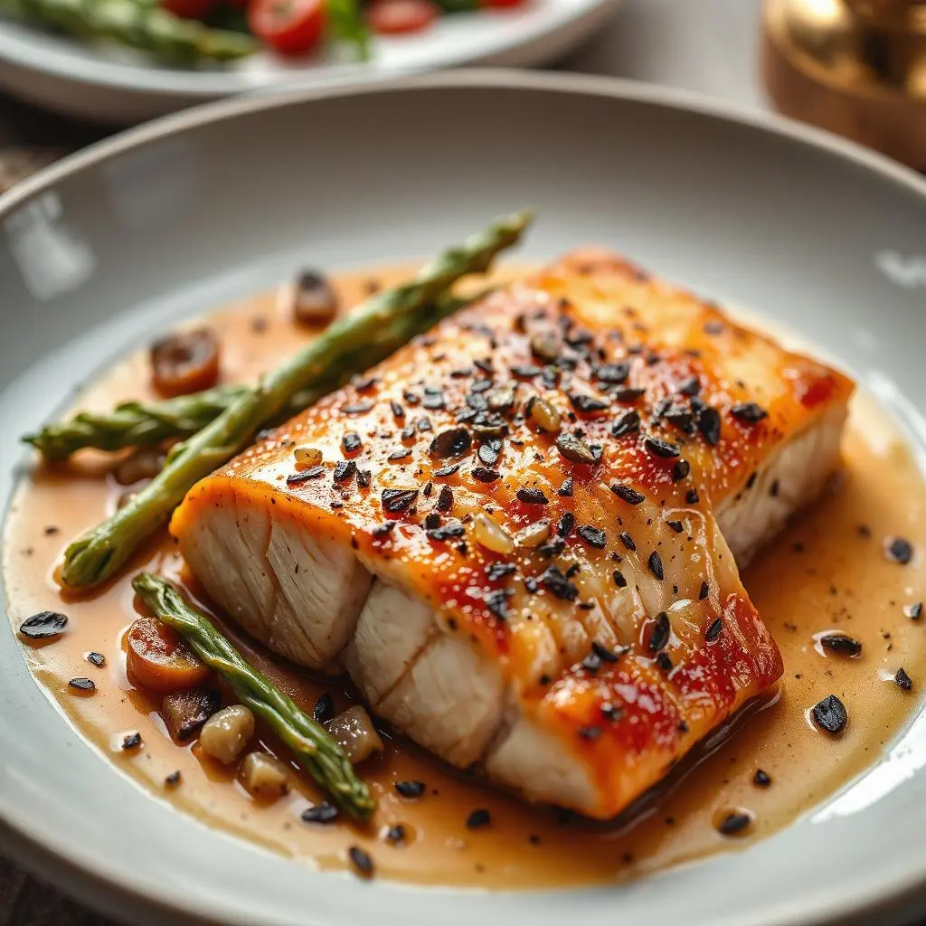 Salmone al forno con verdure grigliate