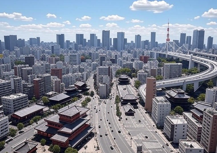Tokyo dall'alto