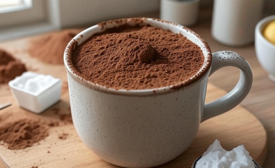 Mug cake proteica al cacao