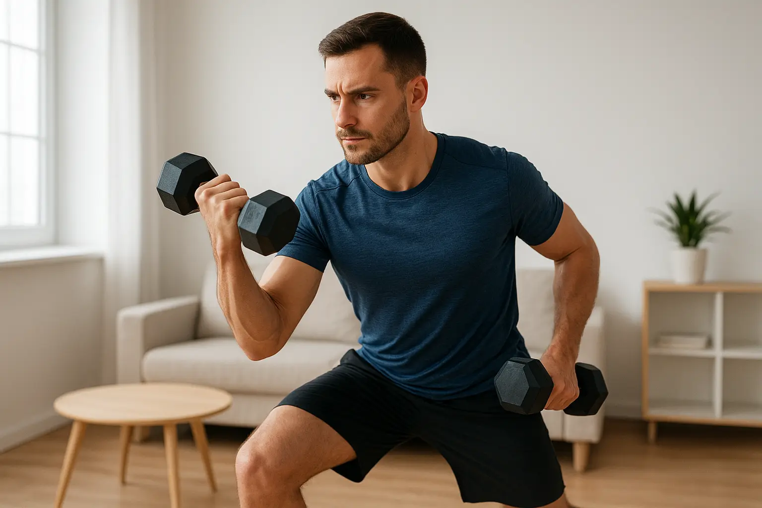 Workout con manubri: allenamento completo da fare a casa