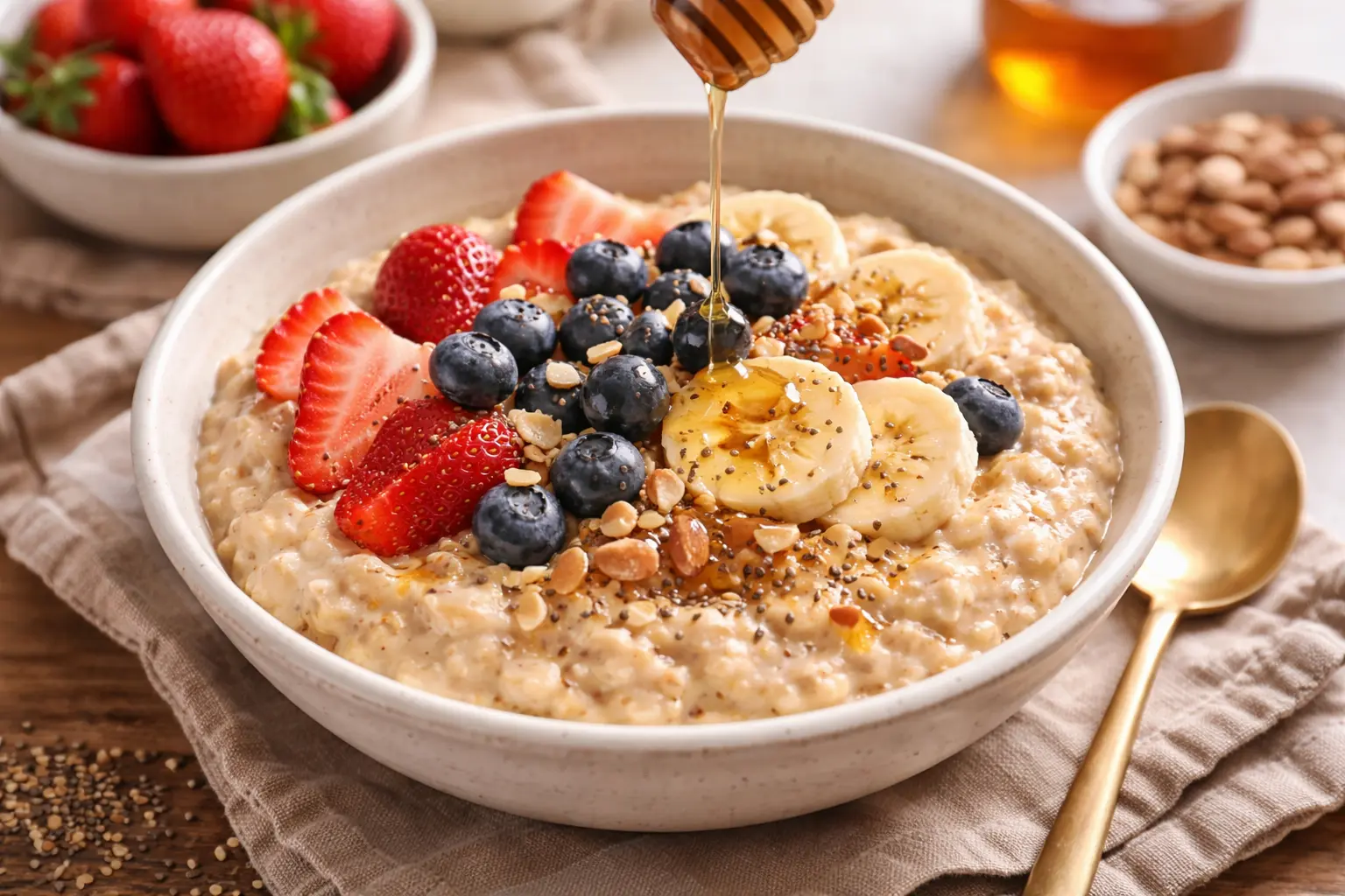 Porridge proteico: ricetta semplice per 1 persona